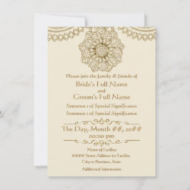 Mehndi Lace (Customized Invitation v2) Einladung