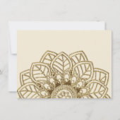 Mehndi Lace (individuelle Einladung) Einladung (Rückseite)