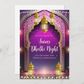 Mehndi lädt & Digital Dholki Einladungen ein (Vorne/Hinten)