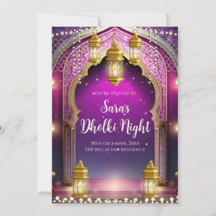 Mehndi lädt & Digital Dholki Einladungen ein