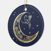 Mehndi Moon individuell anpassbar Keramik Ornament (Links)