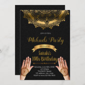 Mehndi Party Einladung (Vorne/Hinten)