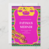 Mehndi Party Einladungen & Henna Party lädt ein (Vorderseite)