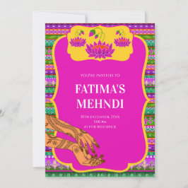 Mehndi Party Einladungen & Henna Party lädt ein