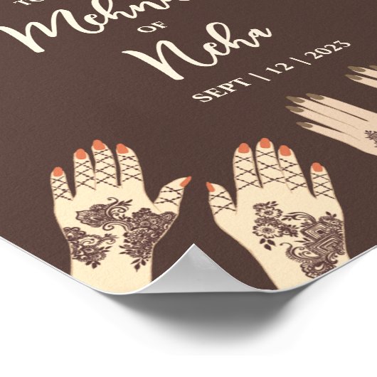 Mehndi Poster (Ecke)