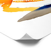 Mehndi Sangeet indisches Brautpaar Begrüßungszeich Poster (Ecke)