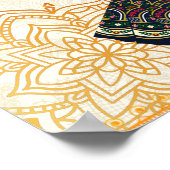 Mehndi & Sangeet Manadala und niedliches indisches Poster (Ecke)