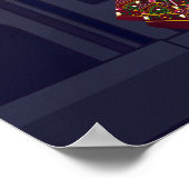 Mehndi Sangeet Märchenleuchten Tanzpärchen willkom Poster (Ecke)