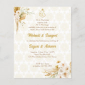 Mehndi Sangeet Maroon Tanz-Paar Budget einladen (Rückseite)