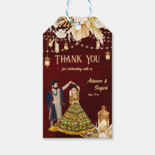 Mehndi Sangeet Maroon-Tänzerin Geschenk Geschenkanhänger
