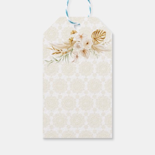 Mehndi Sangeet Maroon-Tänzerin Geschenk Geschenkanhänger (Rückseite)