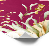 Mehndi sangeet rosa Gold indische Hochzeitsempfang Poster (Ecke)