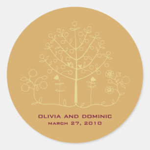 Mehndi-Siegel Runder Aufkleber