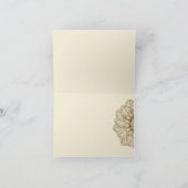 Mehndi Spitze (danke Anmerkung) Dankeskarte (Innenseite)