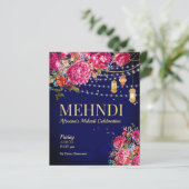 Mehndi Starry Nacht Arabian Laternen Blumenstrauß (Stehend Vorderseite)