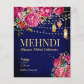 Mehndi Starry Nacht Arabian Laternen Blumenstrauß (Vorderseite)