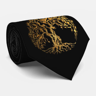 Mehndi Tree of Life (Gold) Krawatte