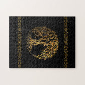 Mehndi Tree of Life (Gold) Puzzle (Horizontal)