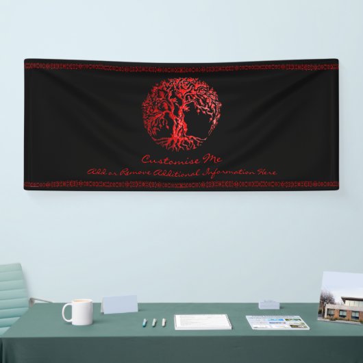 Mehndi Tree of Life (Henna) Banner (Messe)