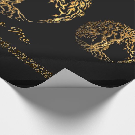 Mehndi Tree of Life (Henna) Geschenkpapier (Ecke)