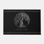 Mehndi Tree of Life (Henna) (Silber) Fußmatte (Vorderseite)