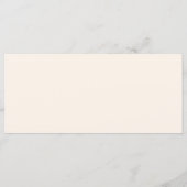 Mehndi Wedding Dinner Menu Menükarte (Rückseite)