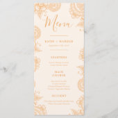 Mehndi Wedding Dinner Menu Menükarte (Vorderseite)