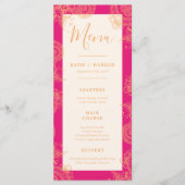 Mehndi Wedding Dinner Menu Menükarte (Vorderseite)