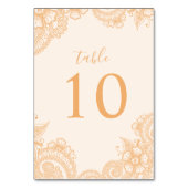 Mehndi Wedding Tischnummer (Vorderseite)