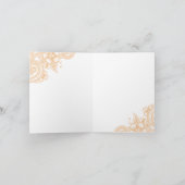 Mehndi Wedding Vielen Dank Dankeskarte (Innenseite)