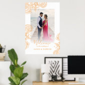 Mehndi Wedding Welcome Sign Poster (Heimbüro)
