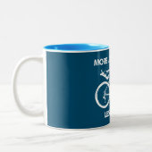Mehr Abenteuer weniger Lycra Bikepacking Zweifarbige Tasse (Links)