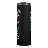 Mehr Abfall weniger T-Shirt Thermosbecher (Rückseite)