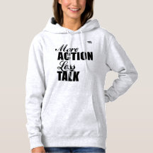 Mehr Action LESS-Talk gehoochtes Sweatshirt
