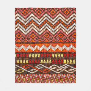 Mehr als 100 Jahre alte bunte thailändische Handw Fleecedecke