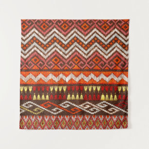 Mehr als 100 Jahre alte bunte thailändische Handwe Wandteppich