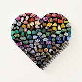 Mehr als 100 Kristalle Edelstein Minerals Valentin Notizblock (Rückseite)