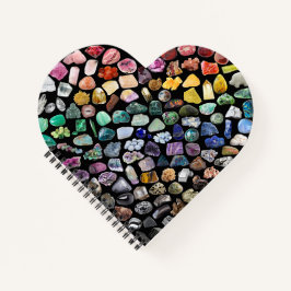 Mehr als 100 Kristalle Edelstein Minerals Valentin Notizblock