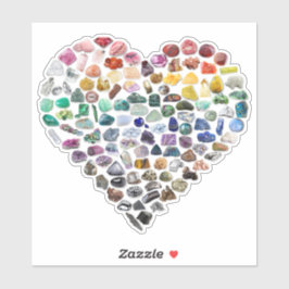 mehr als 100 Kristalle Gems Minerals Valentinstag  Aufkleber