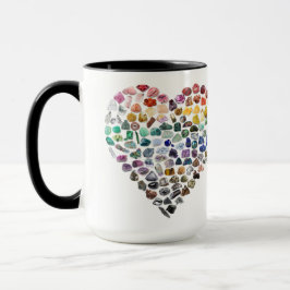 mehr als 100 Kristalle Gems Minerals Valentinstag Tasse