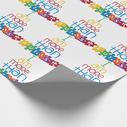 Mehr als Autismus Geschenkpapier (Ecke)