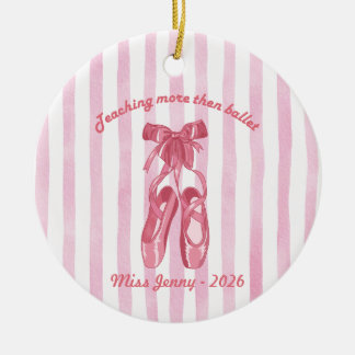 Mehr als Ballett unterrichten | Personalisierter L Keramik Ornament