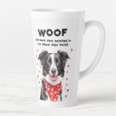 Mehr als Border Collie Heart Bandana Milchtasse (Rechts)