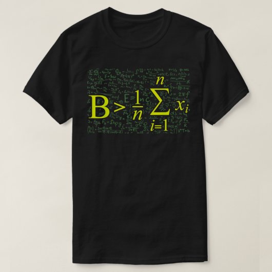 Mehr als das durchschnittliche Mathematikgeschenk T-Shirt (Design vorne)