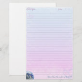 Mehr als die Welt ist groß Briefpapier (Vorne/Hinten)