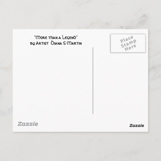 MEHR ALS EIN LEGEND POSTKARTE (Rückseite)