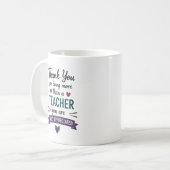 Mehr als ein Lehrer, der Personalisiertes wirklich Kaffeetasse (Vorderseite Links)