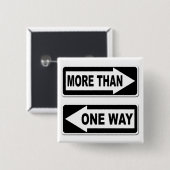 Mehr als ein Weisen-Knopf Button (Vorne & Hinten)