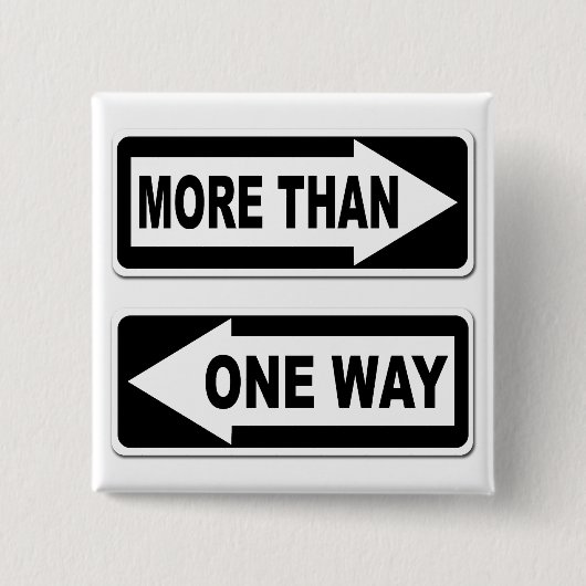 Mehr als ein Weisen-Knopf Button (Vorderseite)