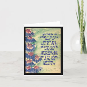 Mehr als Eroberer-Merkkarte Dankeskarte